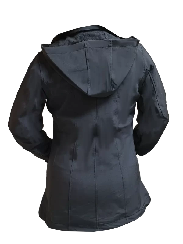 ABRIGO SOFTSHELL MUJER CON GORRO DESMONTABLE - Imagen 2