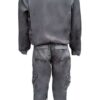 slack de gabardina con huincha gris,espalda
