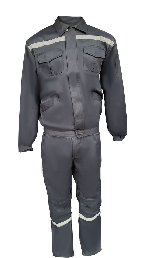 slack de gabardina con huincha gris