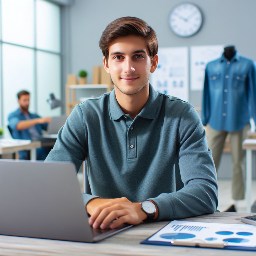 Persona vistinedo ropa corporativa