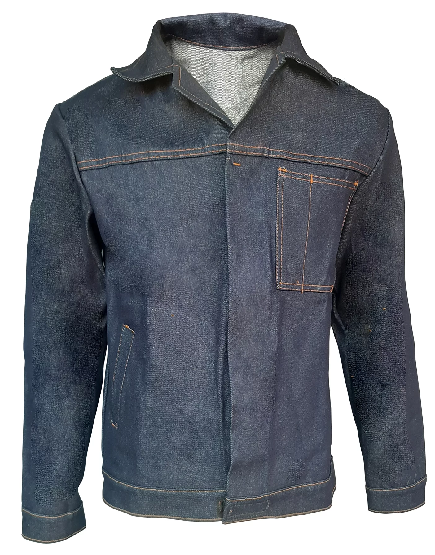 Casaca de Mezclilla indigo dielectrico